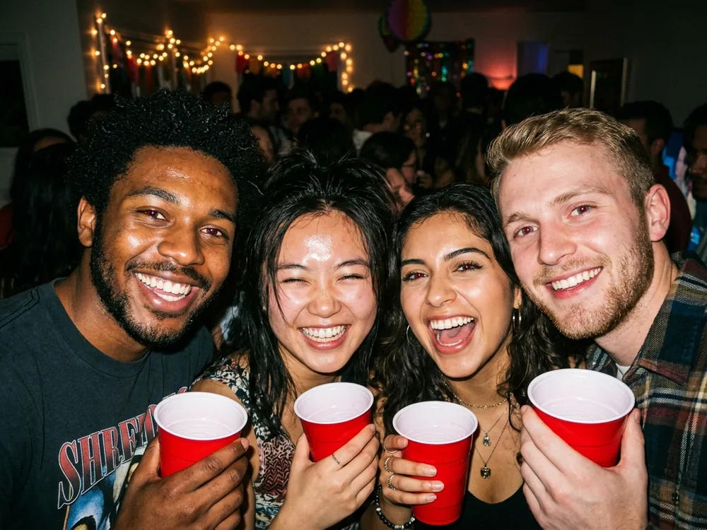 Modern photo — party scene